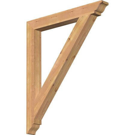 Traditional Traditional Smooth Bracket, Western Red Cedar, 3 1/2W X 32D X 38H